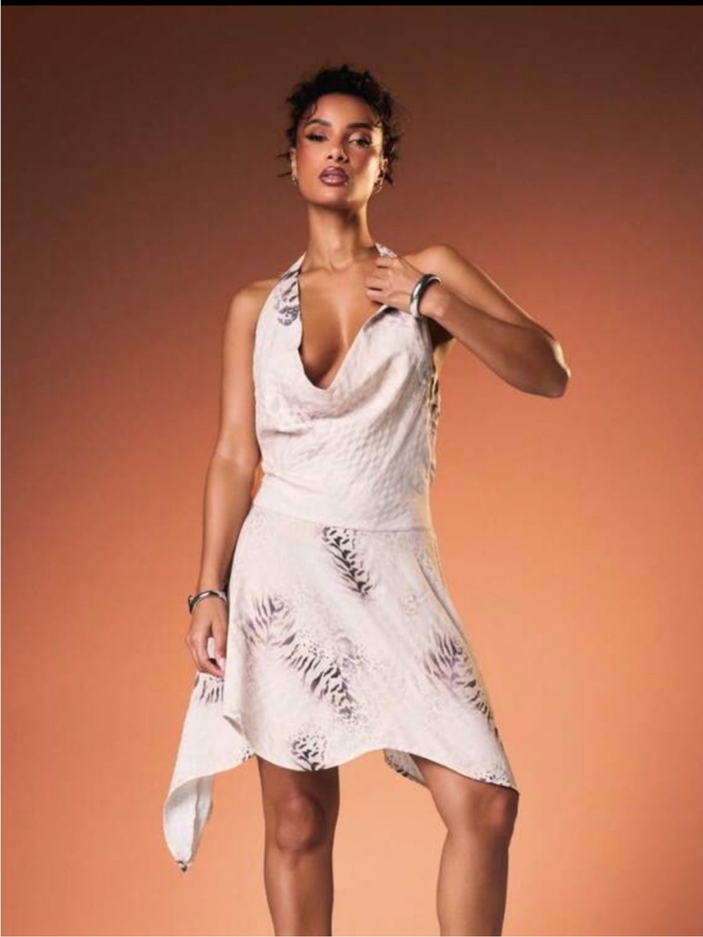 Safari Serenade Printed Handkerchief Dress NEW 🏷️